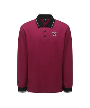 ANEW Golf: Men Back Big Logo Long T-Shirt - Burgundy