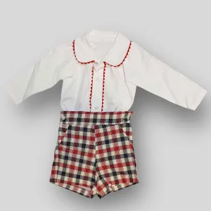 Baby Boys  Shorts and White Shirt Outfit