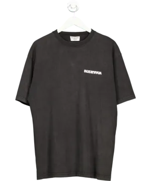 Balenciaga Black Oversized Turning Logo T-shirt UK S