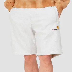 Carhartt WIP American Script Sweat Shorts Grey Heather