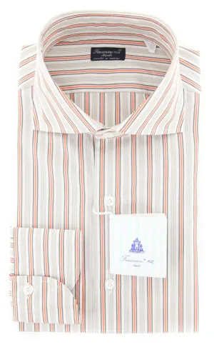 Finamore Napoli Orange Shirt - Slim