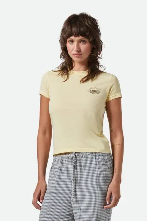 Good Times Fitted Crew T-Shirt - Panna Cotta