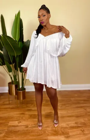 HIGH MAINTENANCE  DRESS (OFF-WHITE)
