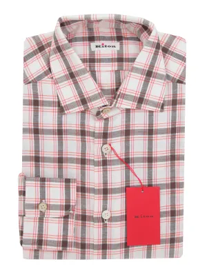 Kiton Brown Shirt - Slim