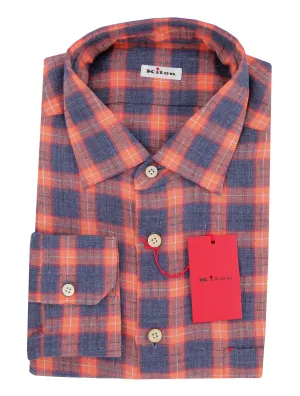 Kiton Orange Shirt - Slim