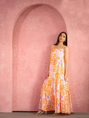 Loose Fit Tiered Maxi Dress
