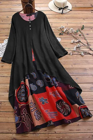 Printed Loose Dress