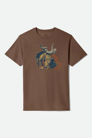 Rowdy S/S Tailored T-Shirt - Pinecone Brown