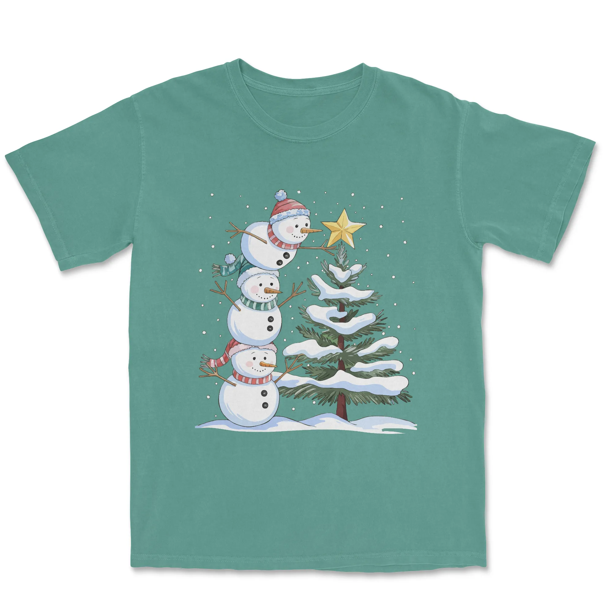 Snowman Star Christmas Shirt