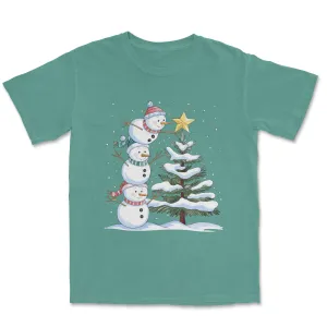 Snowman Star Christmas Shirt