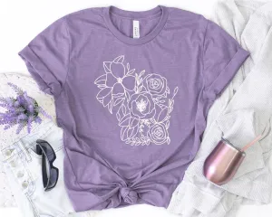 Wisconsin Floral T-Shirt